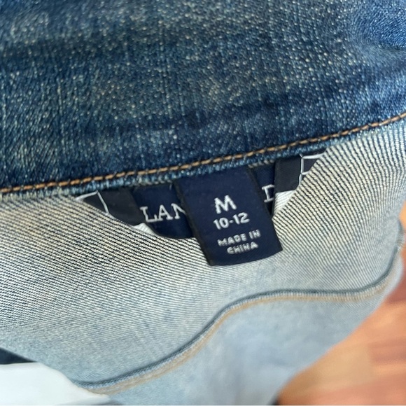 Lannds' End Denim Jean Jacket Size: M - Picture 5 of 8